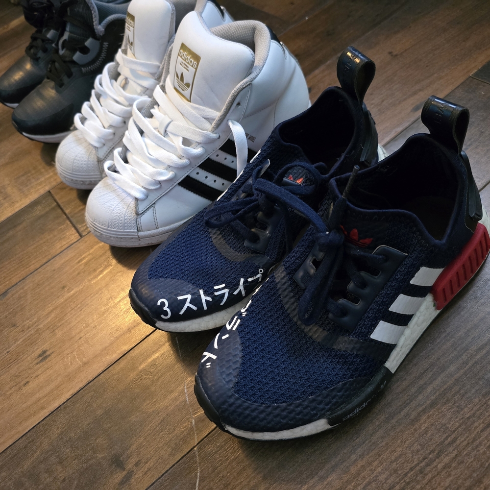 Adidas & Nike Boys  Sneaker Sz 3.5